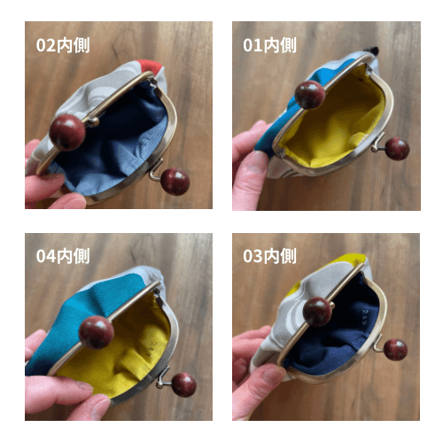 【オリジナルテキスタイル】木玉のふっくらポーチ | 5枚目